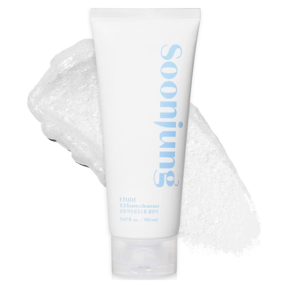 Limpiador Espumoso ETUDE SoonJung 5.5 para Piel Sensible 150 ml