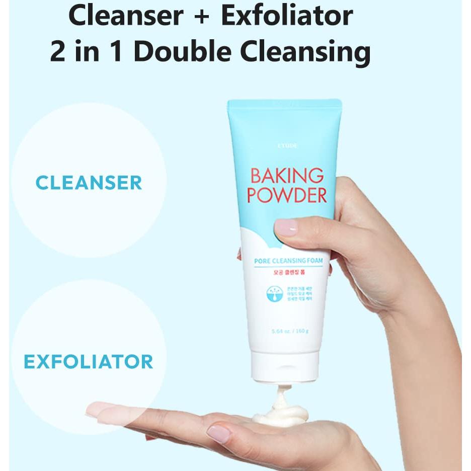 ETUDE Espuma Limpiadora de Poros 160g - Exfoliante Suave