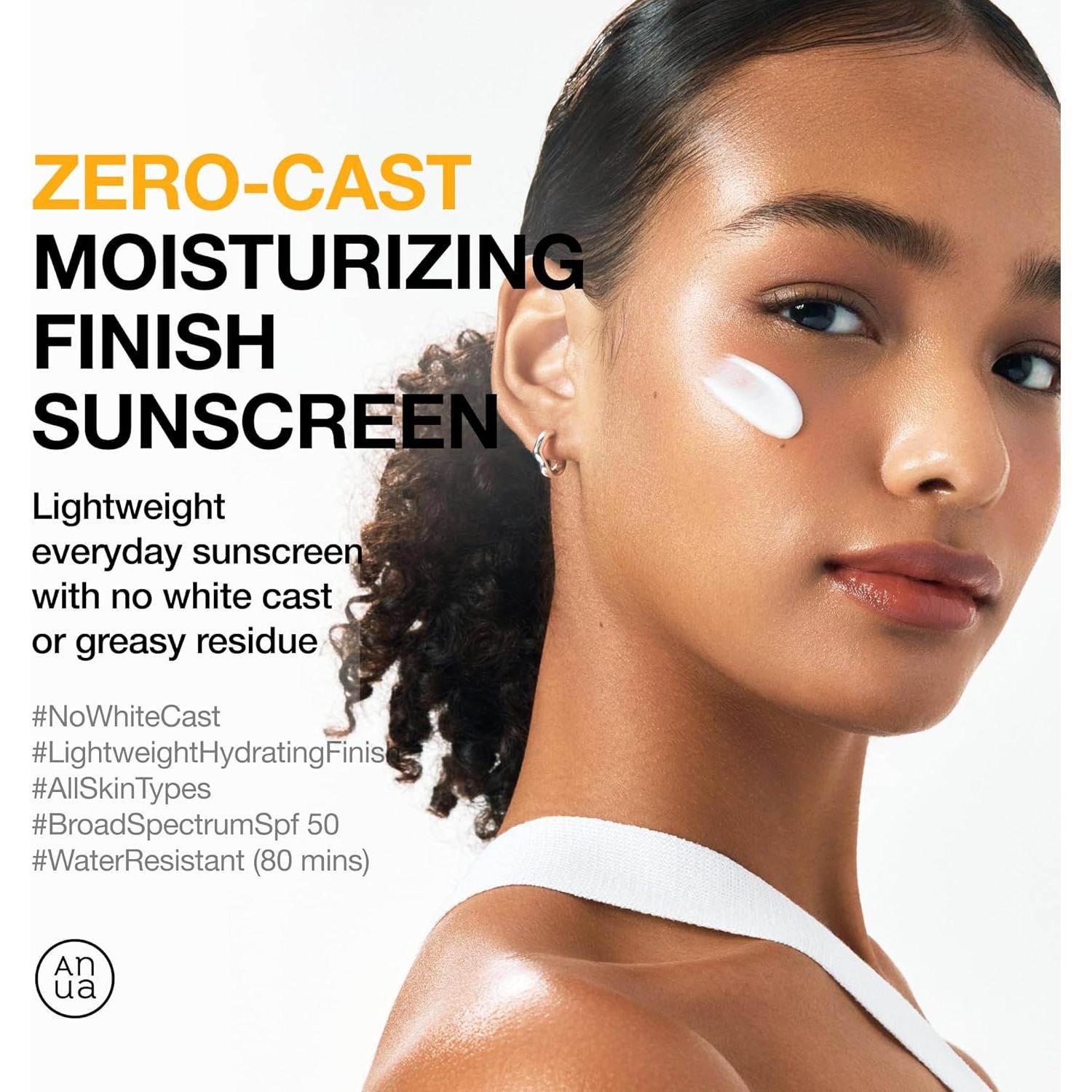 Protector Solar Facial Anua Zero-Cast SPF 50 50ml