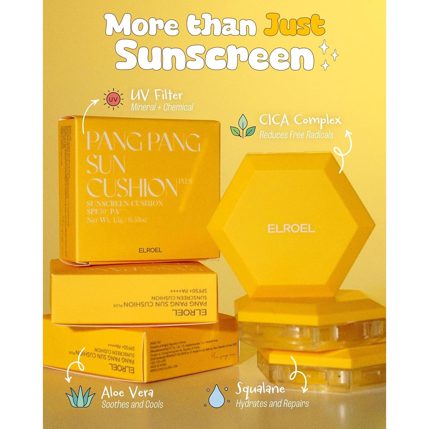 Protector Solar Hipoalergénico Pang Pang Sun Cushion SPF50+ 15.1g