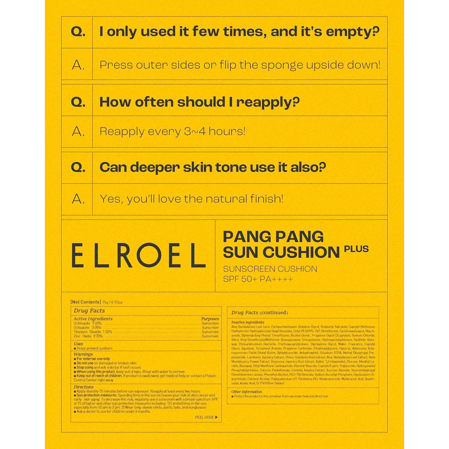 Protector Solar Hipoalergénico Pang Pang Sun Cushion SPF50+ 15.1g