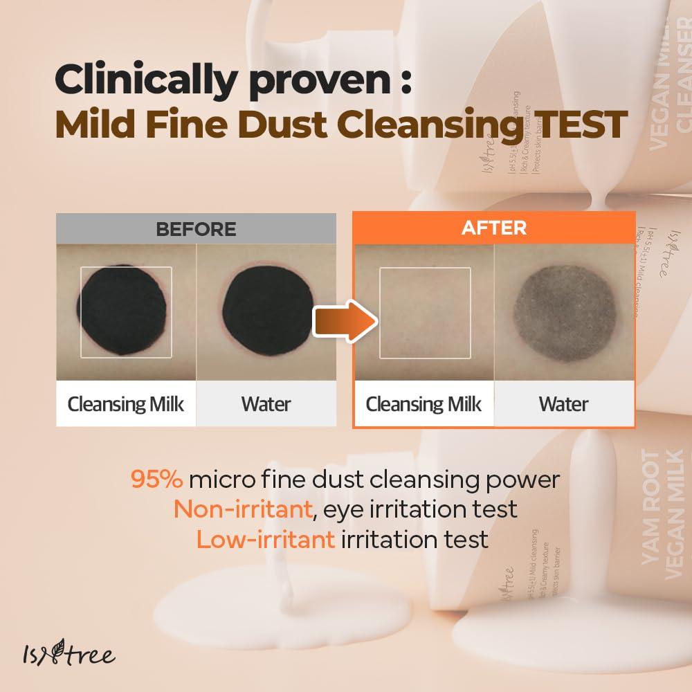 Limpiador Facial Vegano IsNtree 220ml - Hidratante y Suave