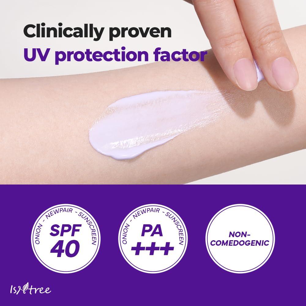 Protector Solar ISNTREE Onion 50ml SPF 40 Hidratante