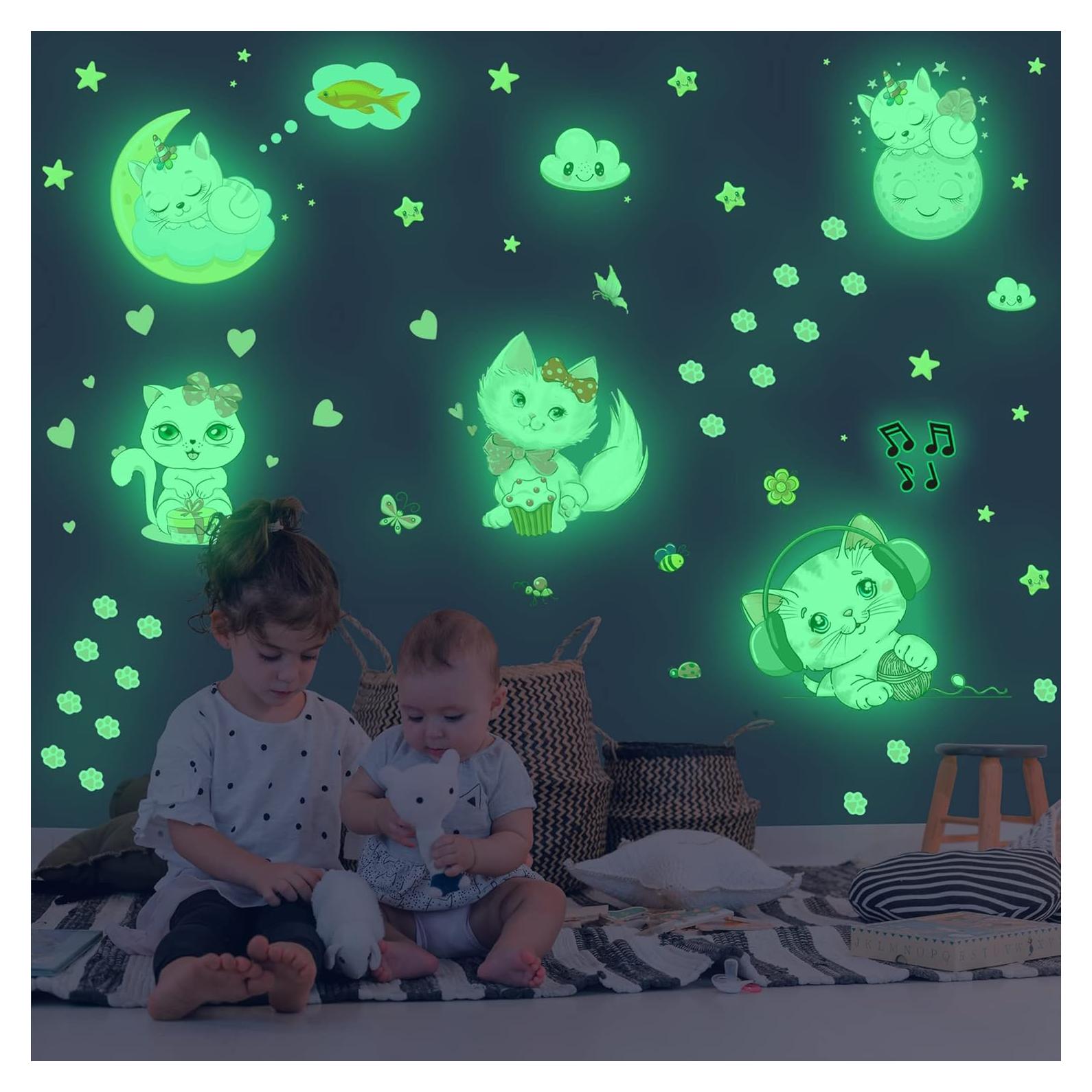 Calcomanías luminosas de estrellas Robmoda para niños