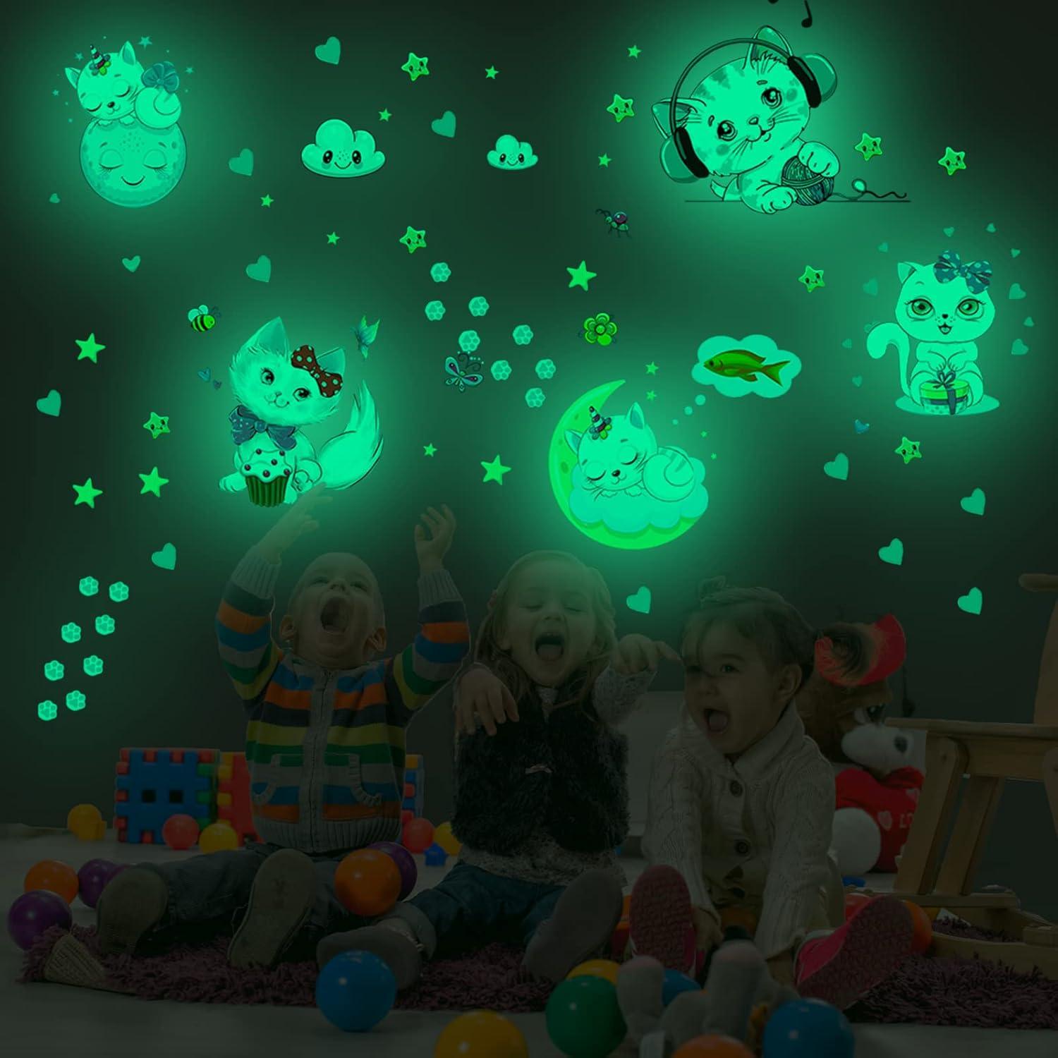 Calcomanías luminosas de estrellas Robmoda para niños