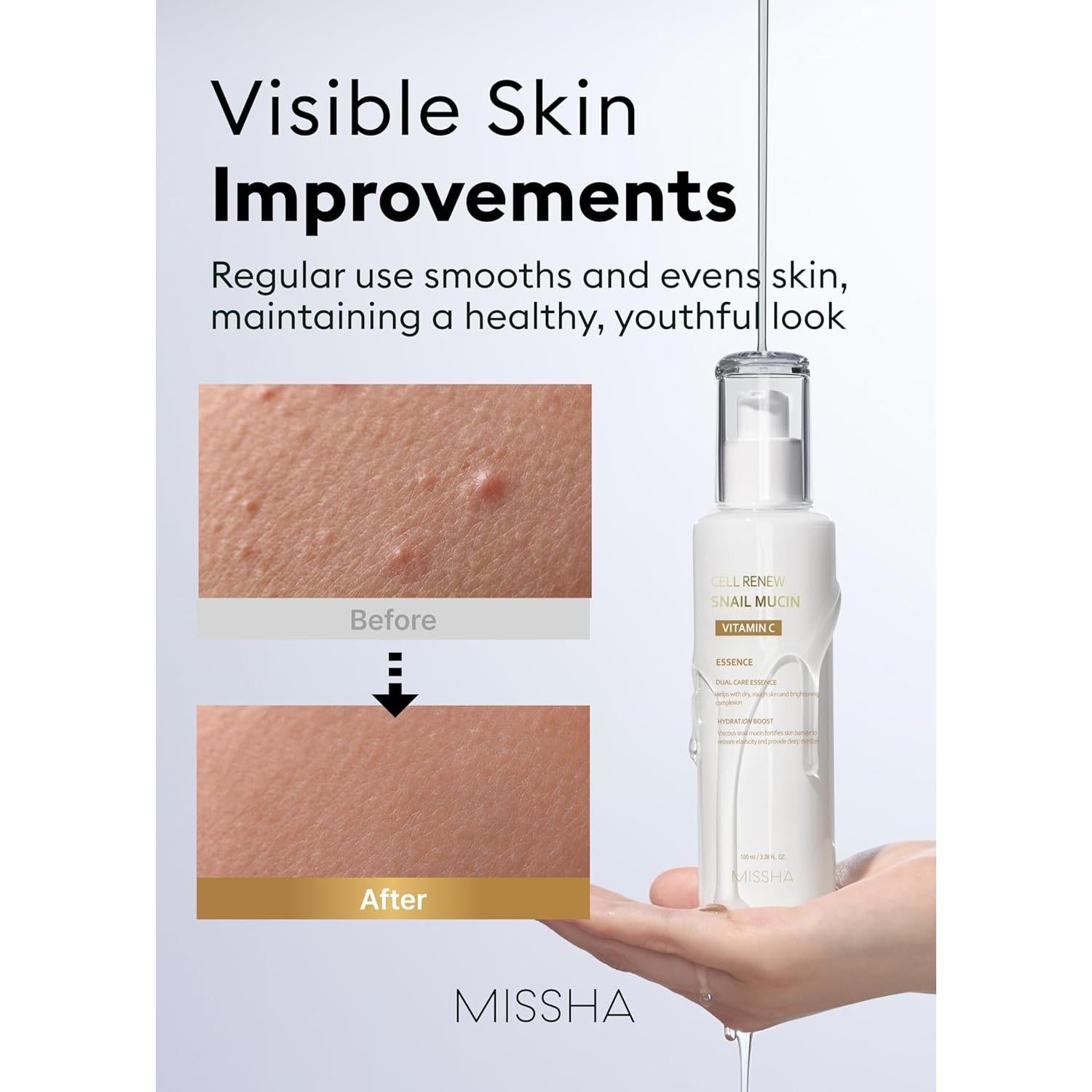 Sérum de Vitamina C con Mucina de Caracol MISSHA 100 ml - Hidratante