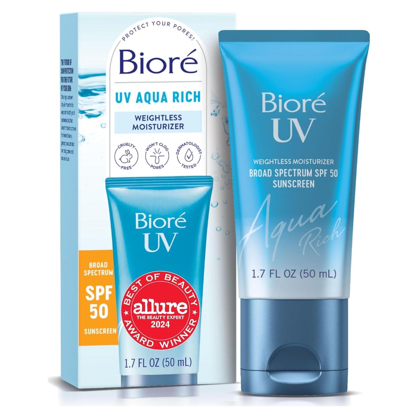Biore UV Aqua Rich Hidratante Facial SPF 50 50 ml