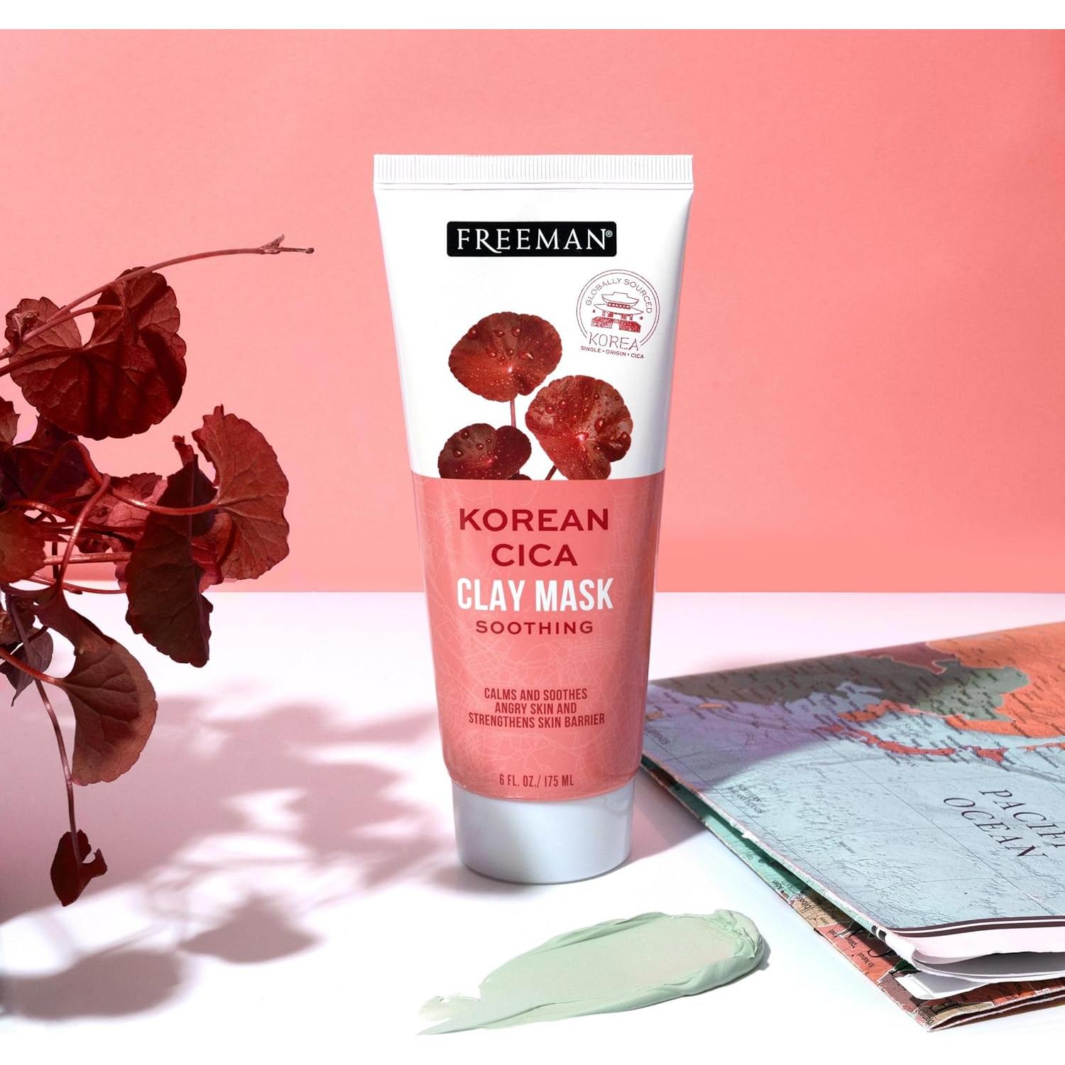 Mascarilla Facial de Arcilla Cica Freeman 175 mL - Calma y Suaviza