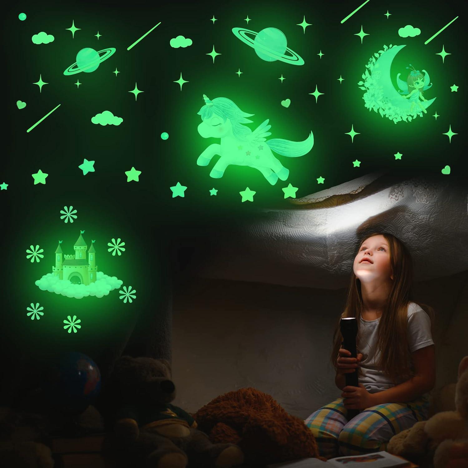 Calcomanía de Pared Unicornio Robmoda 30x25 cm Brilla