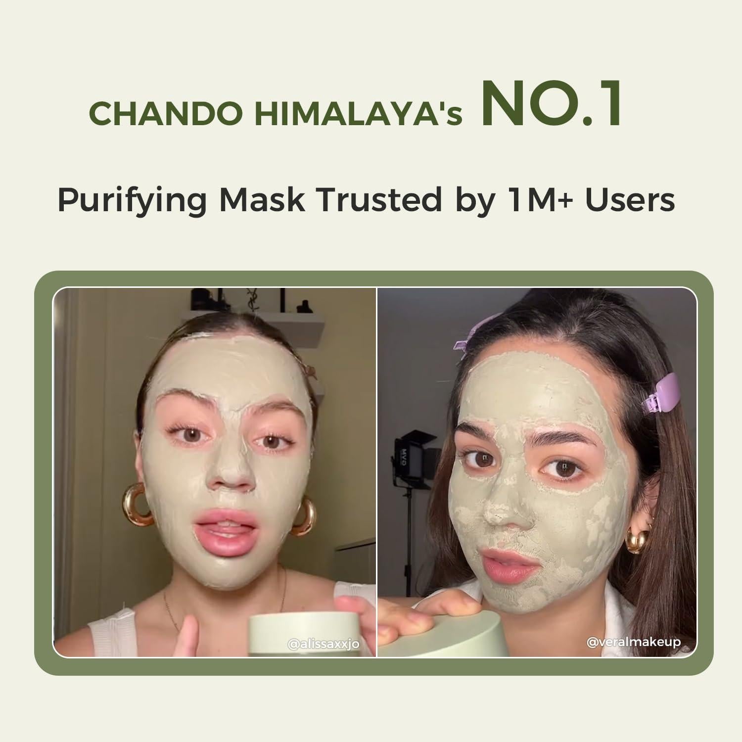 Mascarilla Facial Purificante Chando Himalaya 104.9 ml Té Verde