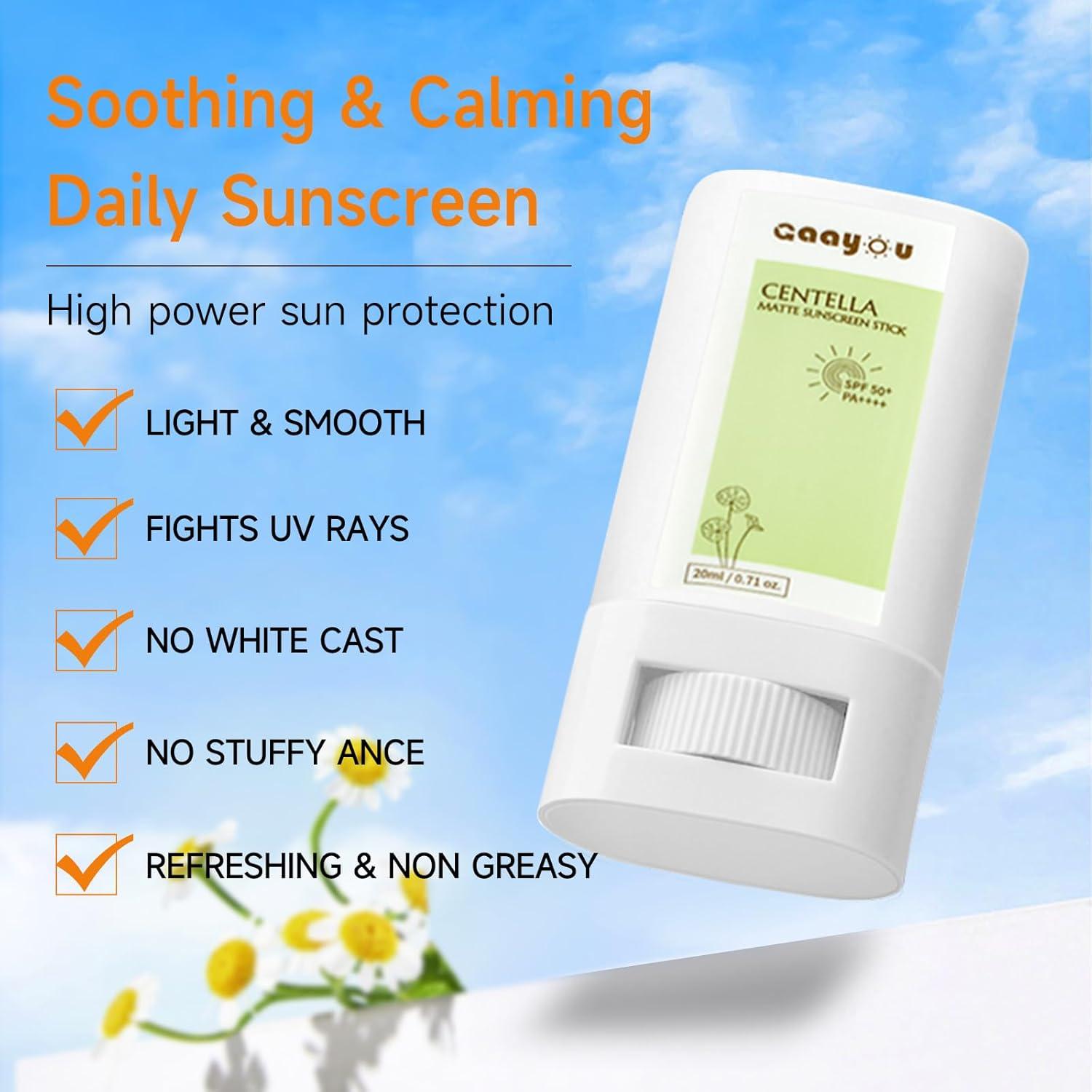 Bastón Protector Solar SPF 50+ Gaayou Hidratante 48g