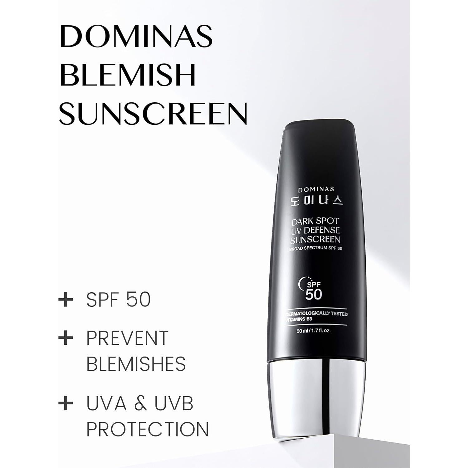 Protector Solar DOMINAS SPF 50 (50ml) - Hidratante UV Ligero