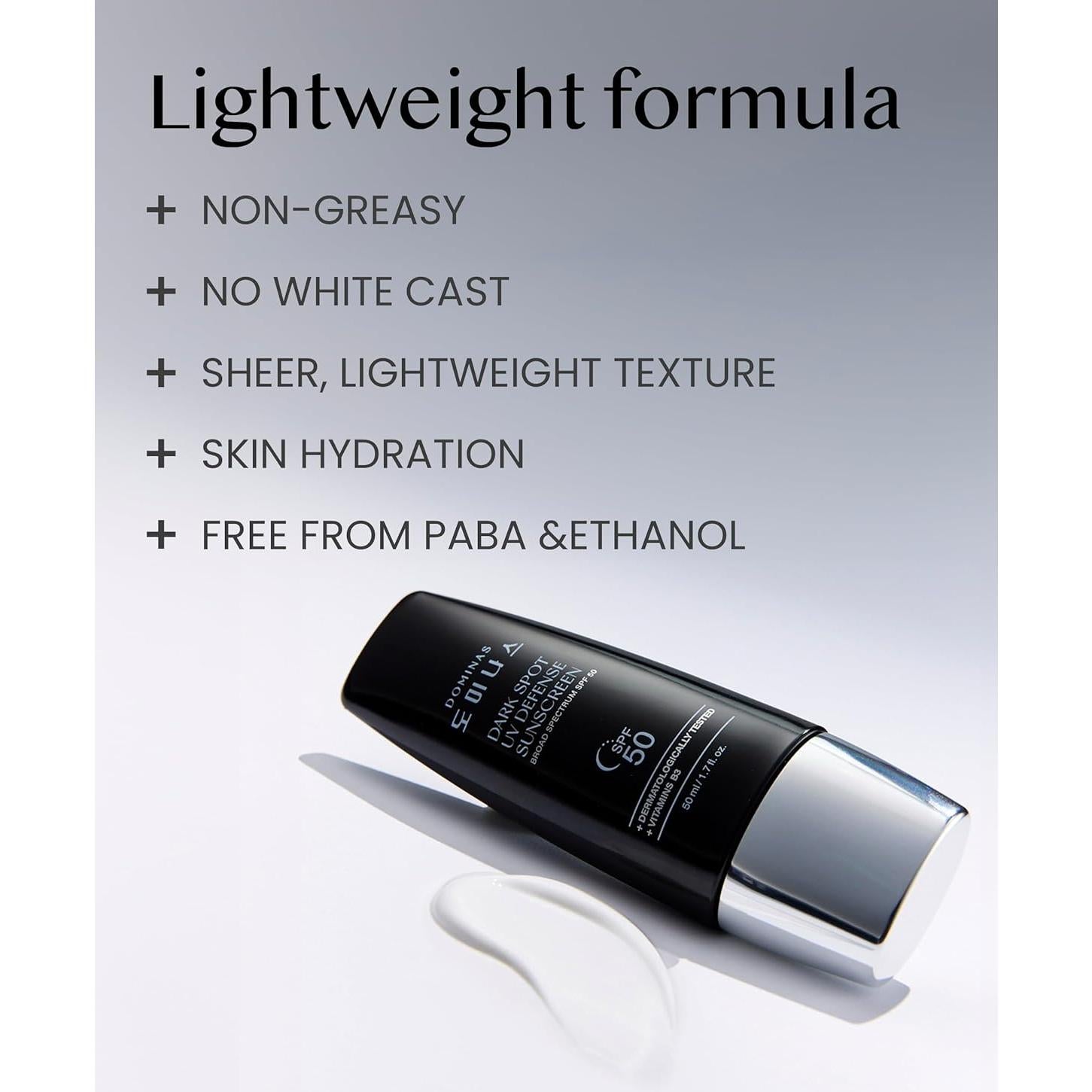 Protector Solar DOMINAS SPF 50 (50ml) - Hidratante UV Ligero