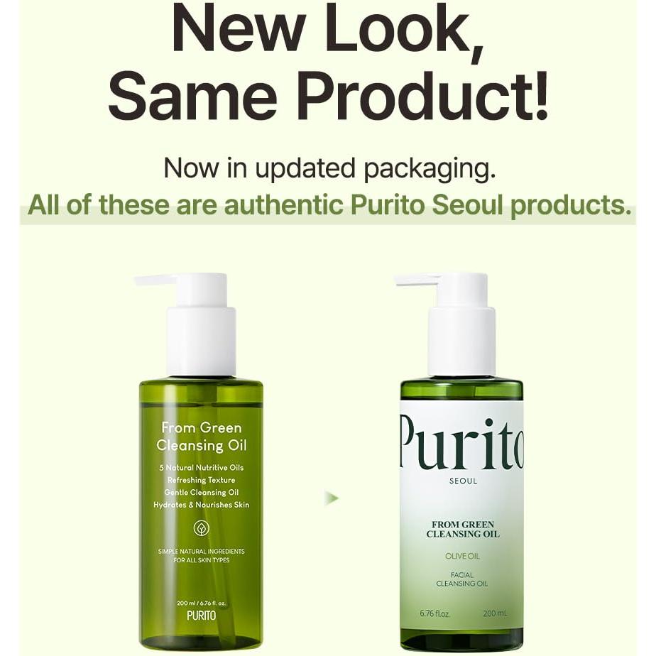 Aceite Limpiador Suave PURITO 200ml - Cuidado Facial Vegano