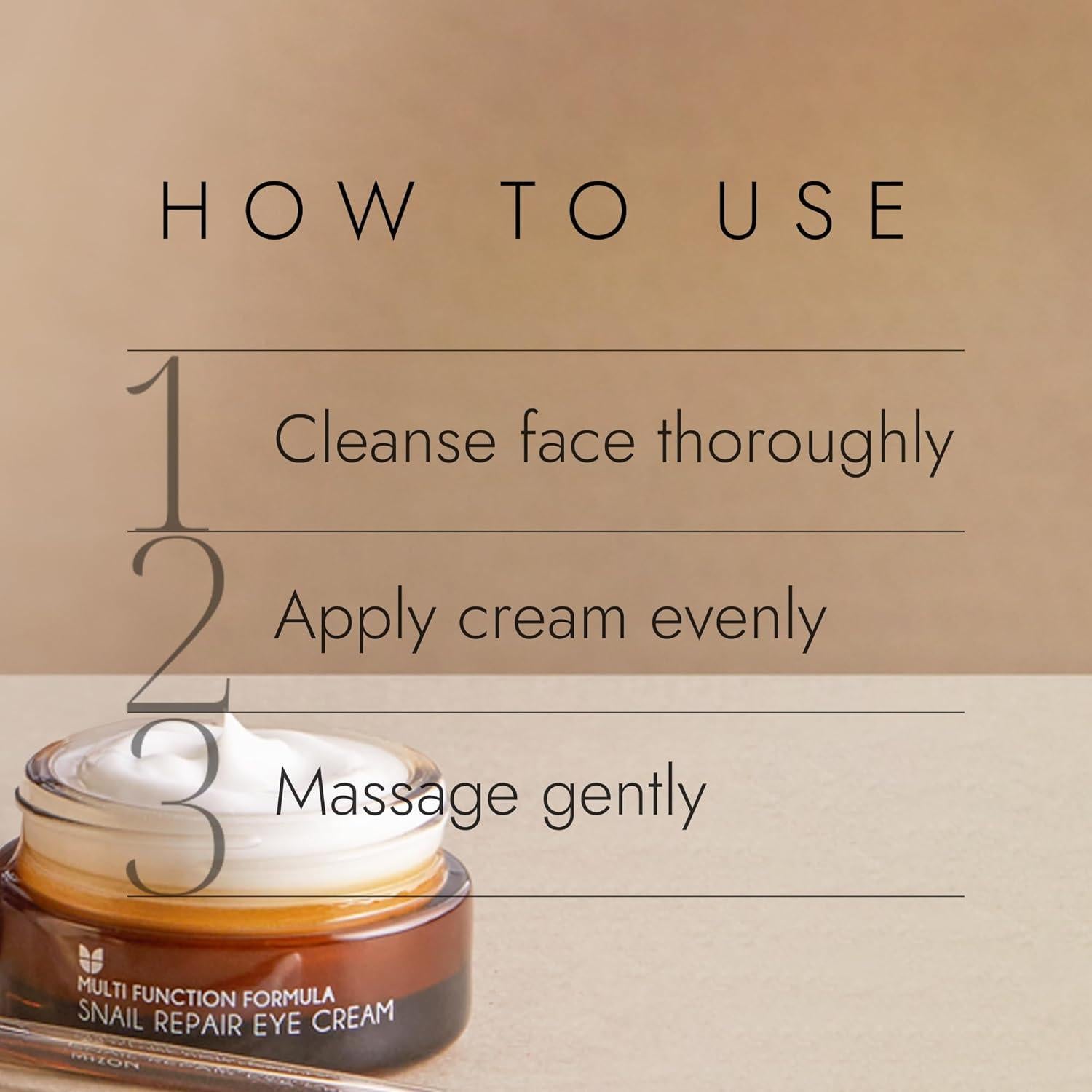 Crema para Ojos Reparadora de Caracol MIZON 23.66g Hidratante