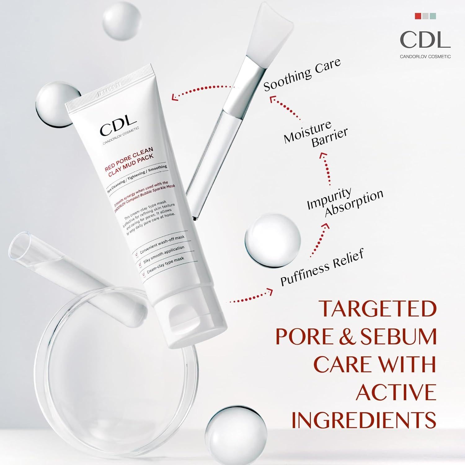 Mascarilla Facial Lavable C&Tech Barro Rojo 117 g Piel Sensible