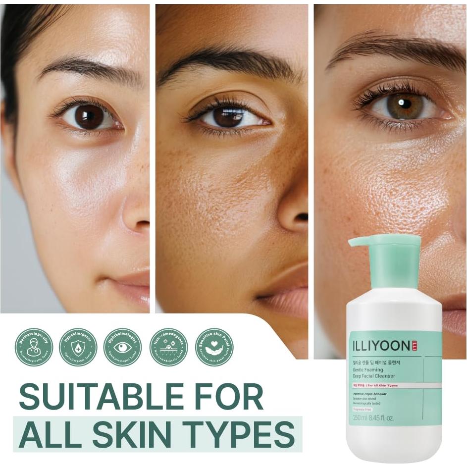 Limpiador Facial Suave Illiyoon 250ml - Gel y Aceite 2 en 1