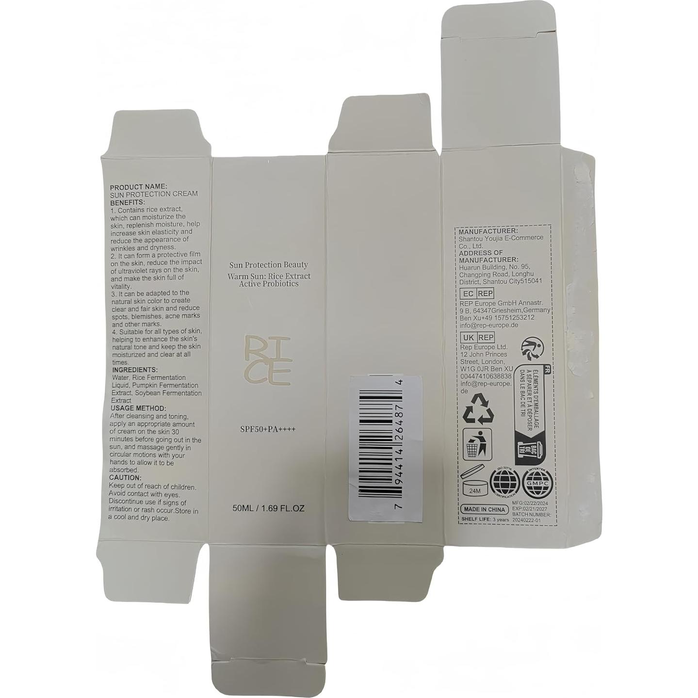 Protector Solar Facial Relief Sun Arroz SPF50 PA++++ 56.7g