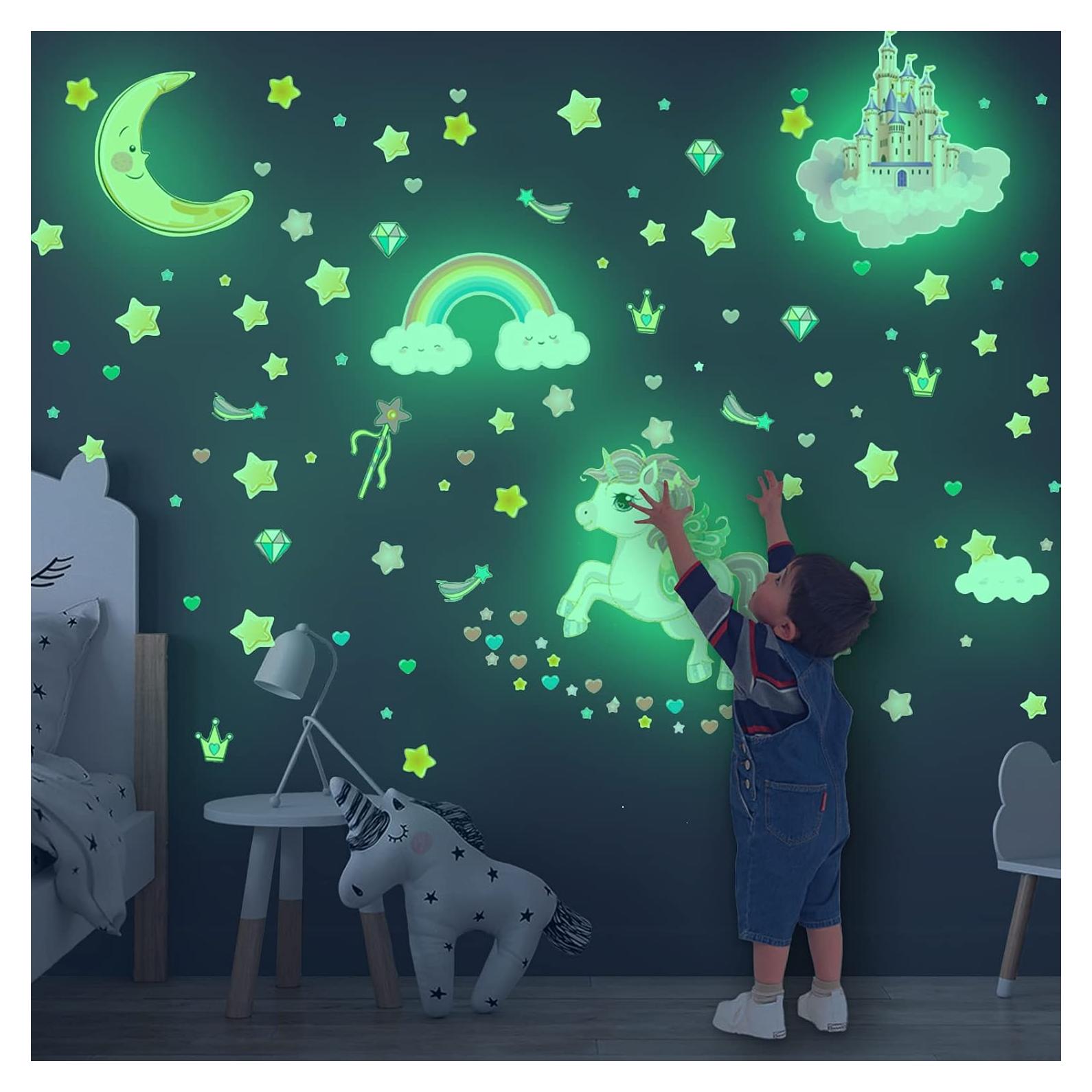 Calcomanías de Unicornio Robmoda 174 Piezas Brillantes