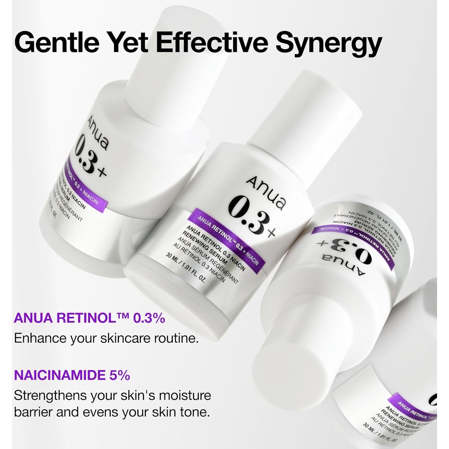 Suero de Retinol Anua 30ml - 0.3% Retinol, 5% Niacinamida