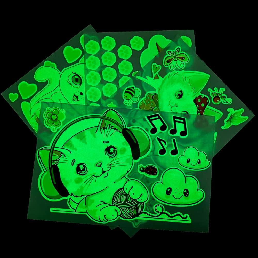 Calcomanías Luminosas de Gatos Robmoda 30x20 cm