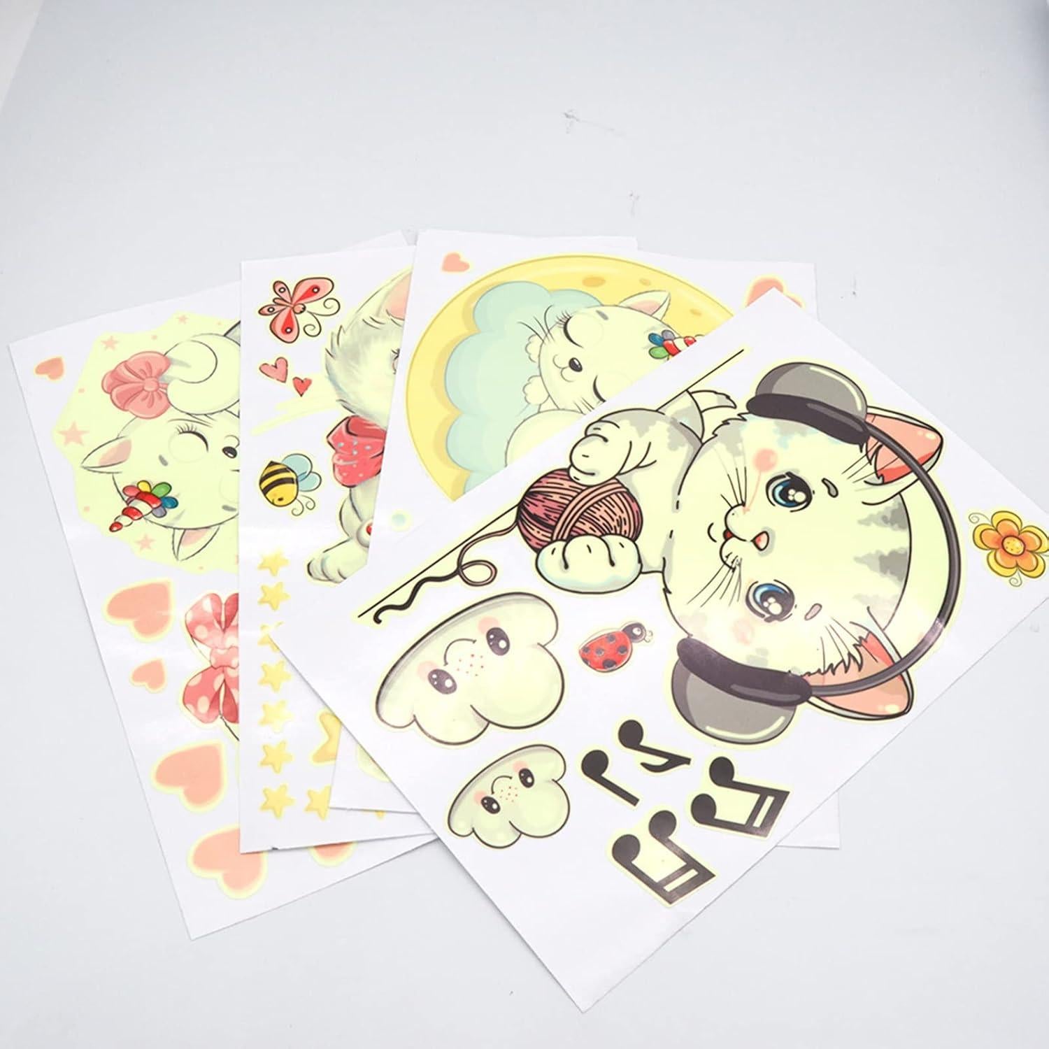 Calcomanías Luminosas de Gatos Robmoda 30x20 cm