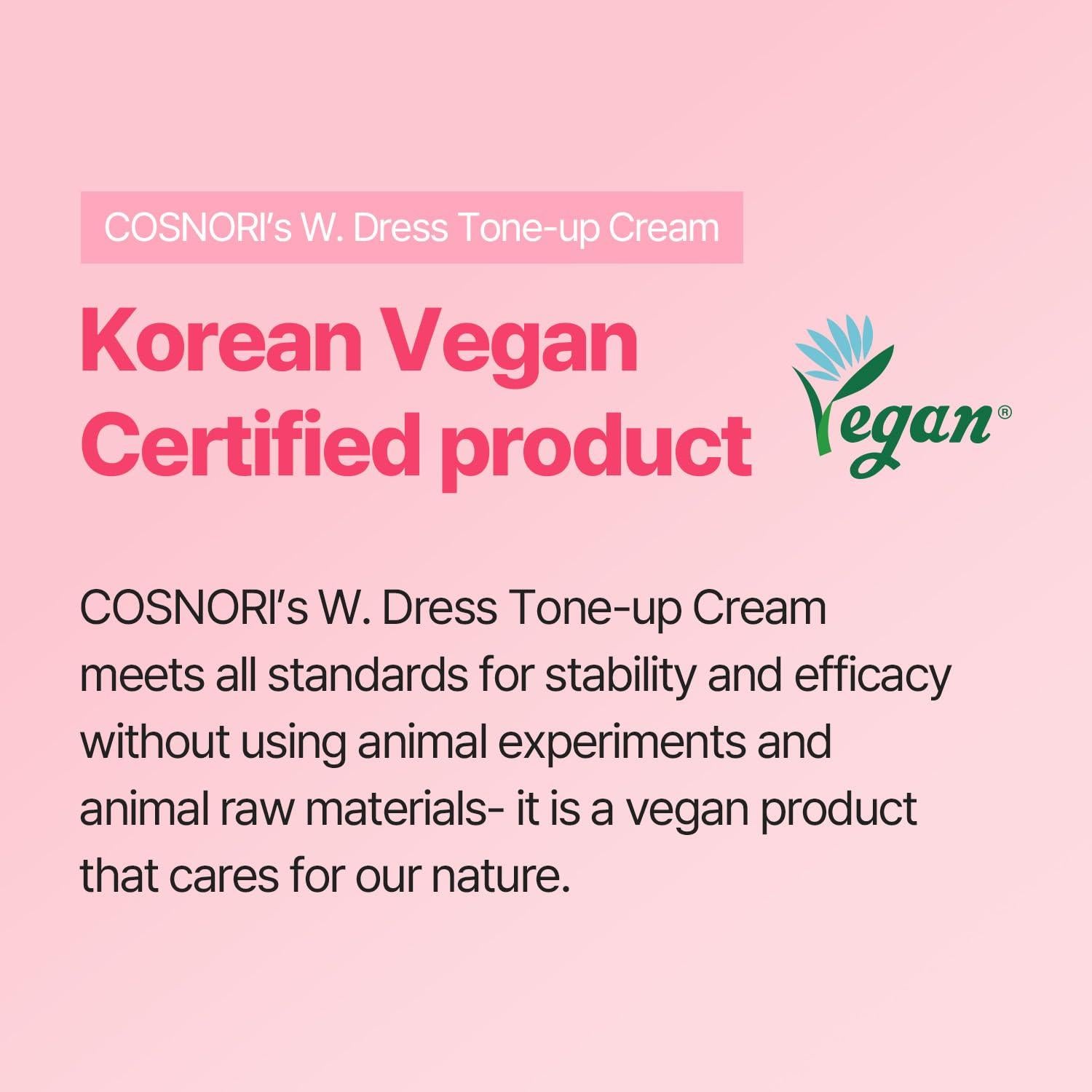 Crema Tonificante COSNORI W.Dress 50 ml - Hidratante Vegana
