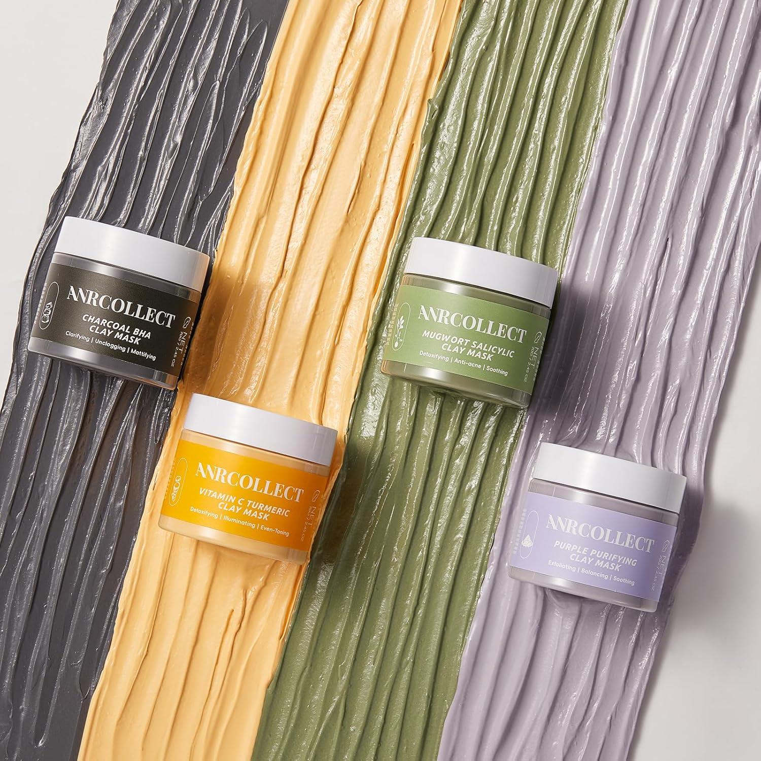 Juego de Mascarillas Faciales ANRCOLLECT - 4 Piezas con Arcilla