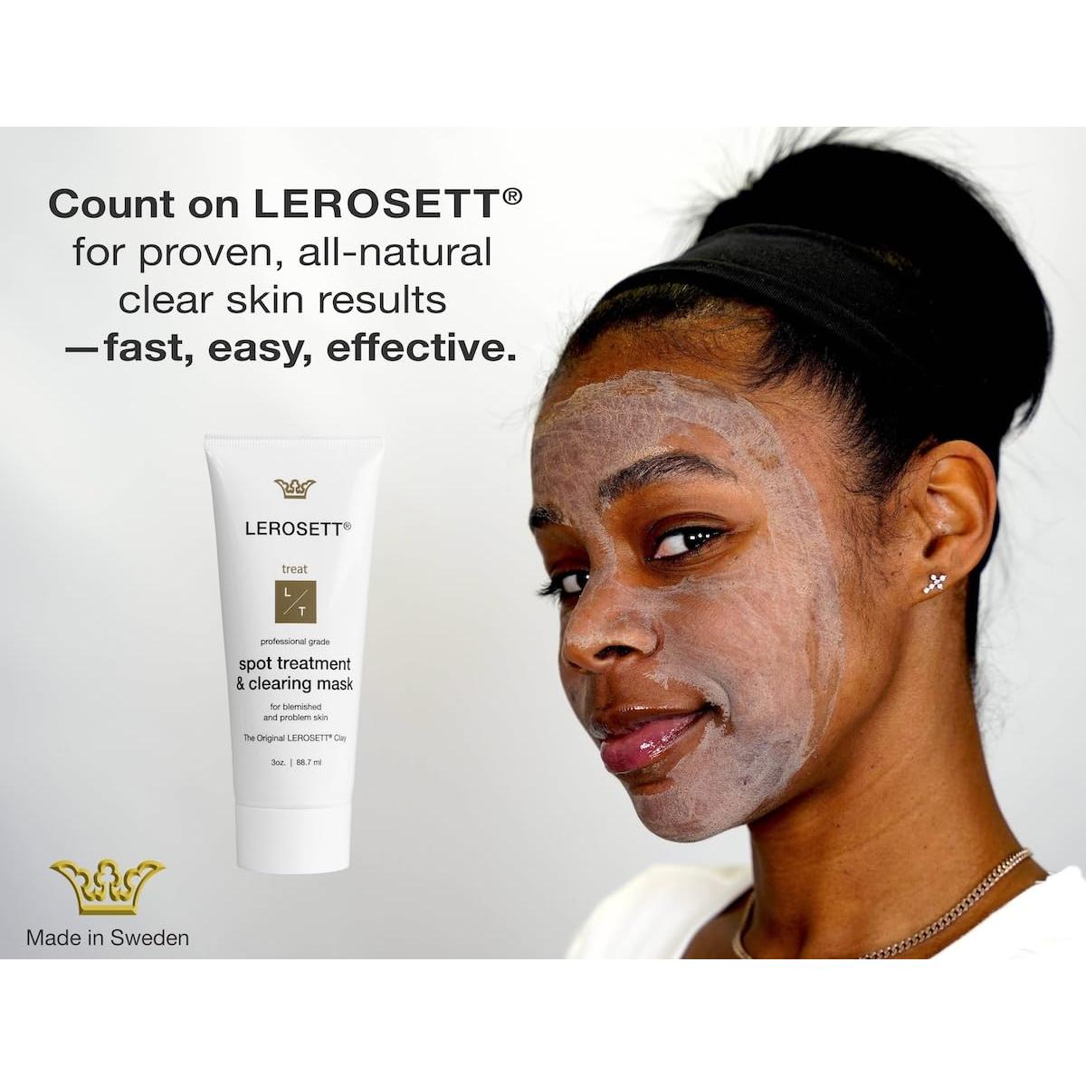 Mascarilla Facial de Arcilla LEROSETT 85g - Tratamiento Acné