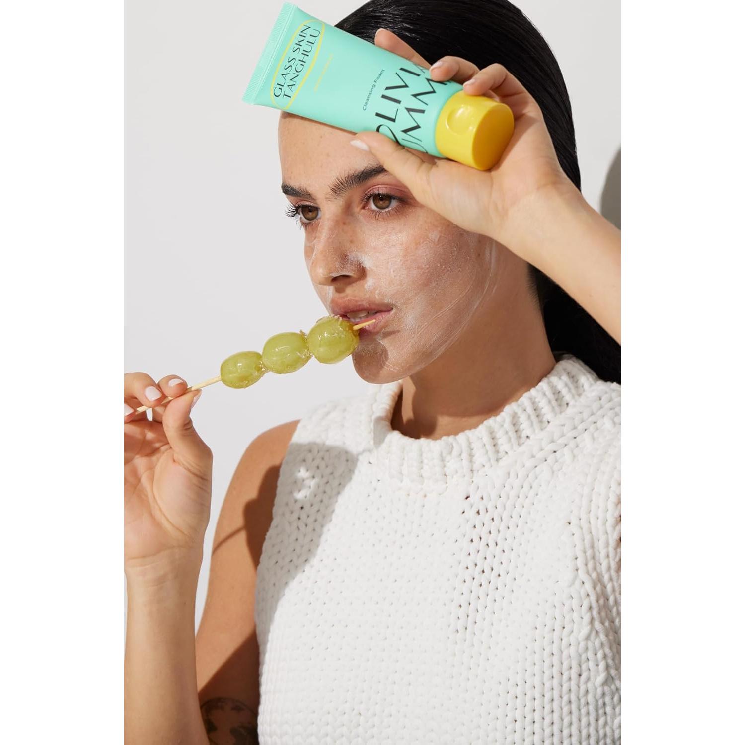 Limpiador Espumoso Olivia Umma Shine Muscat 120ml - Hidratante y Antioxidante