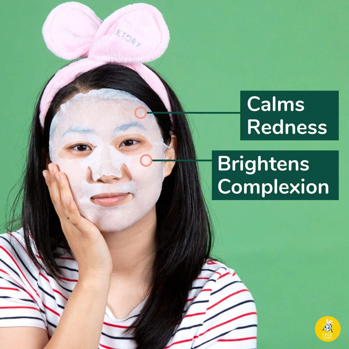 Mascarilla Facial FACETORY Soothe Me Tea Tree 5 Paquetes