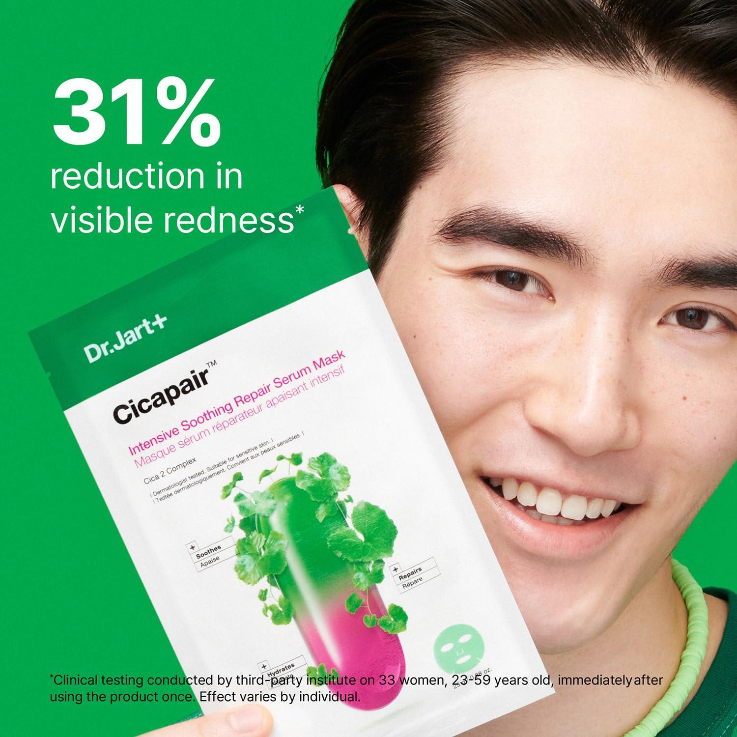 Máscara Facial Dr.Jart+ Cicapair para Piel Sensible 1 Paquete