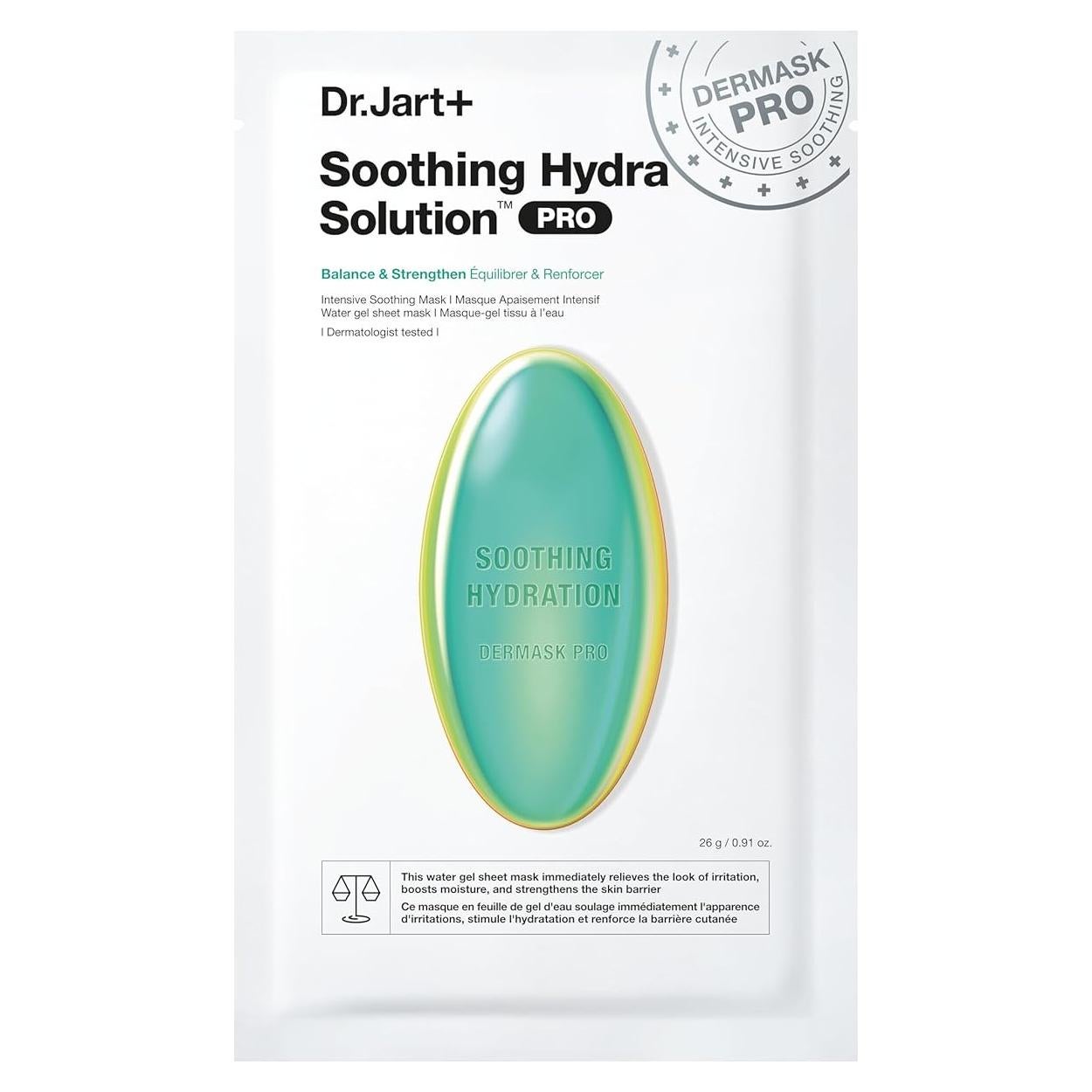 Mascarilla Facial Hidratante Calmante Dr.Jart+ 30g - Cuidado Piel Coreano