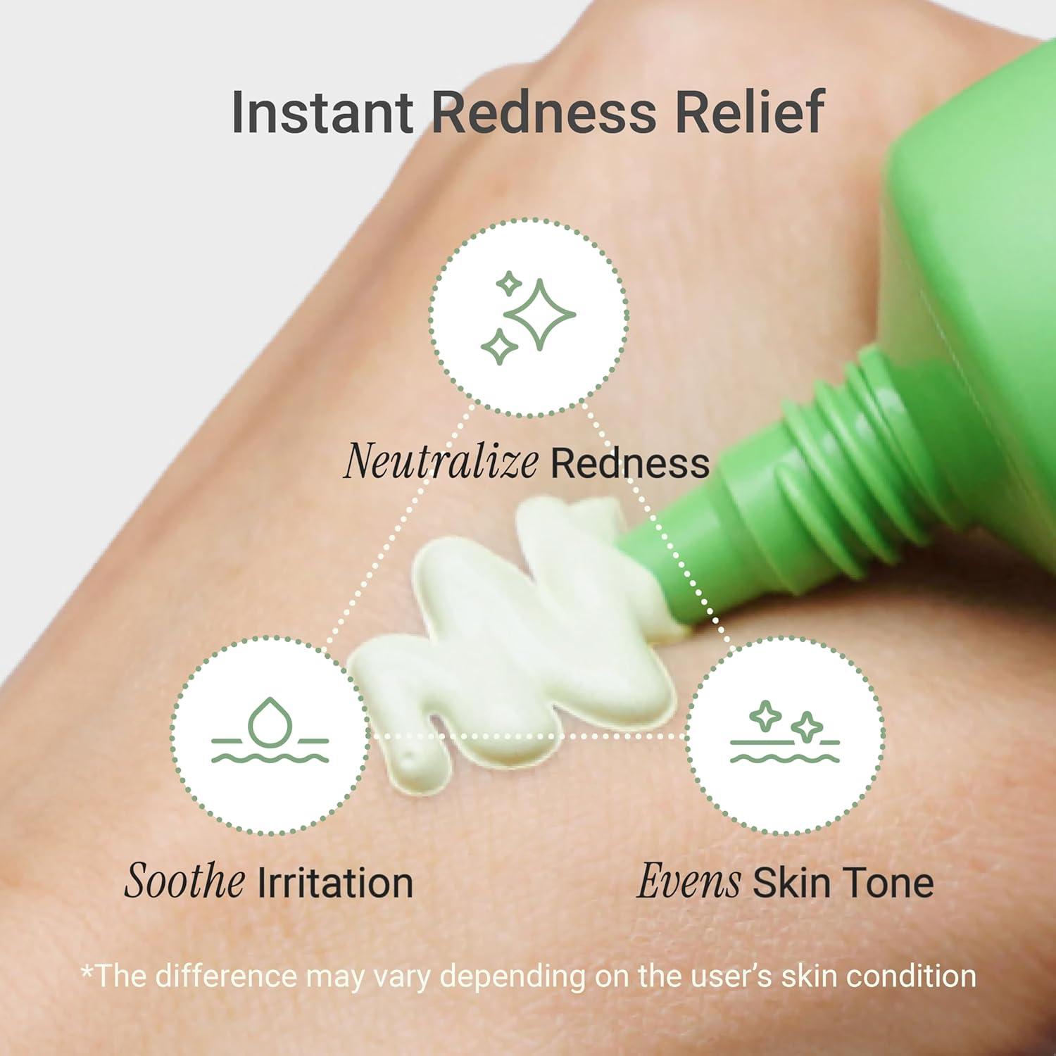 Crema Correctora de Color Verde Meebak Cica 48g - Piel Sensible