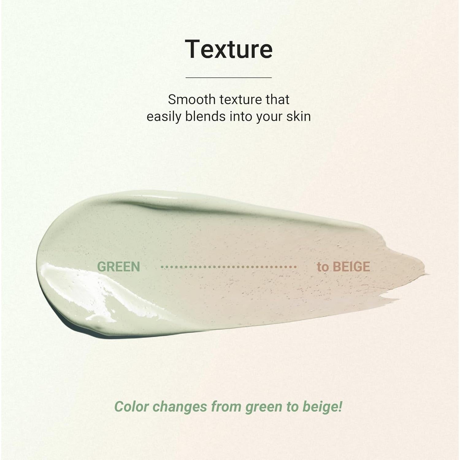 Crema Correctora de Color Verde Meebak Cica 48g - Piel Sensible