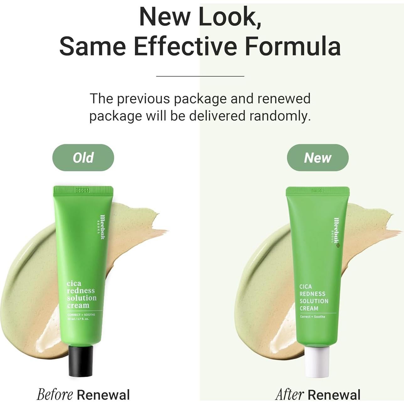 Crema Correctora de Color Verde Meebak Cica 48g - Piel Sensible