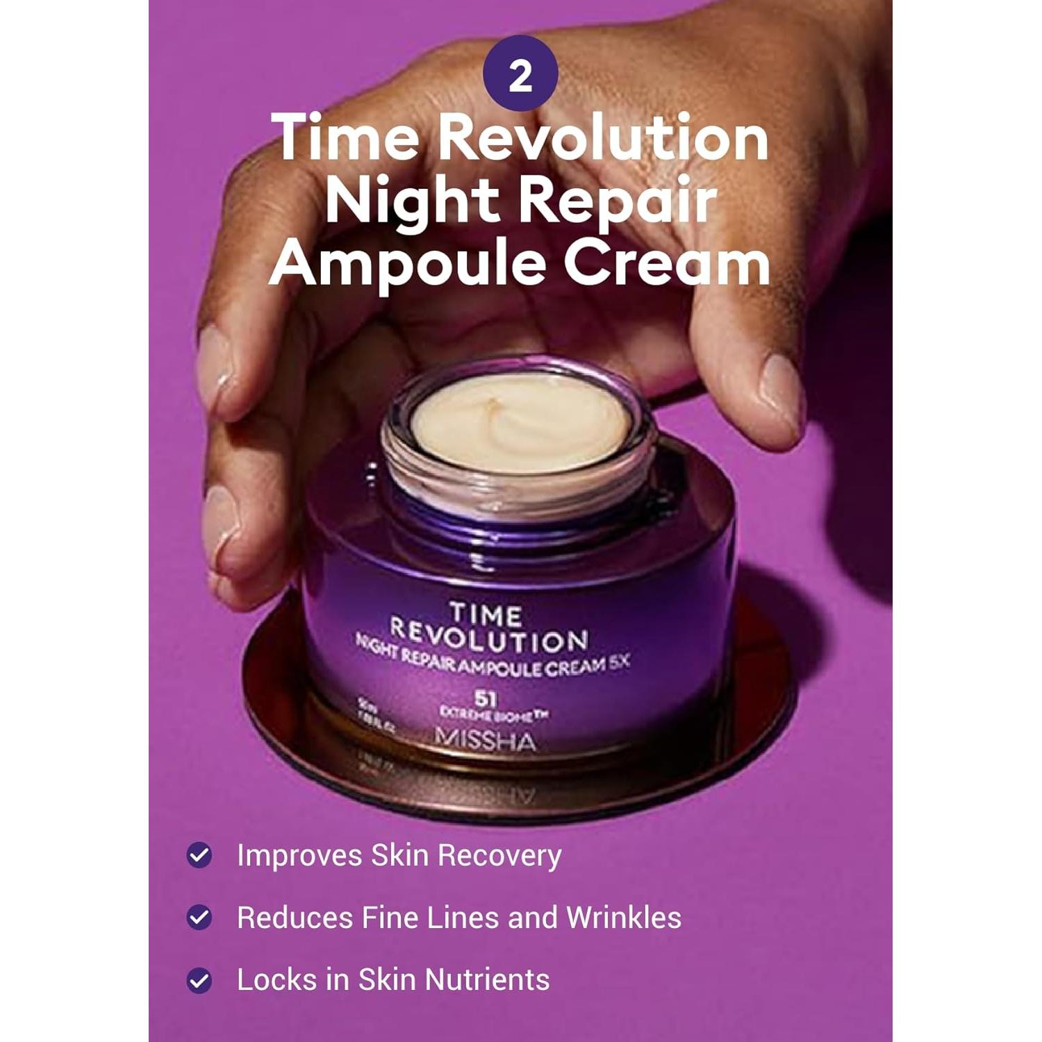 Set de Cuidado de Piel MISSHA 5X - Ampolla y Crema Nocturna