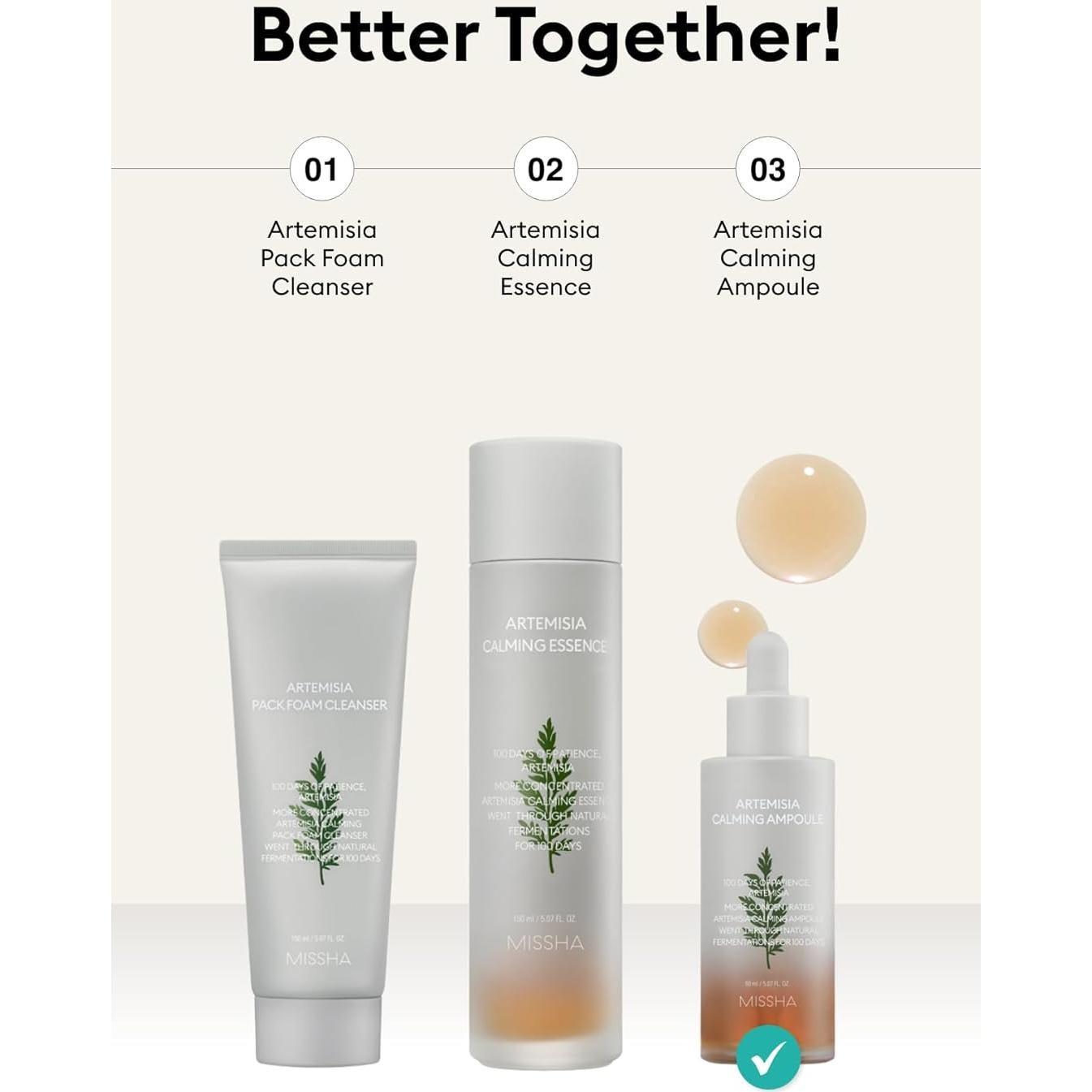 Suero Facial Calmante MISSHA Artemisia 50ml - Piel Sensible