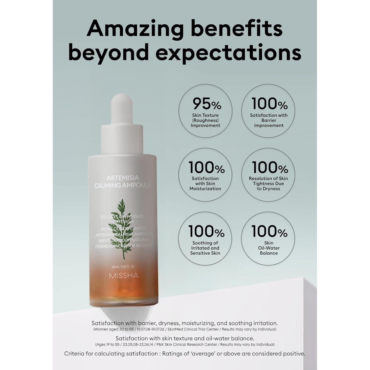 Suero Facial Calmante MISSHA Artemisia 50ml - Piel Sensible