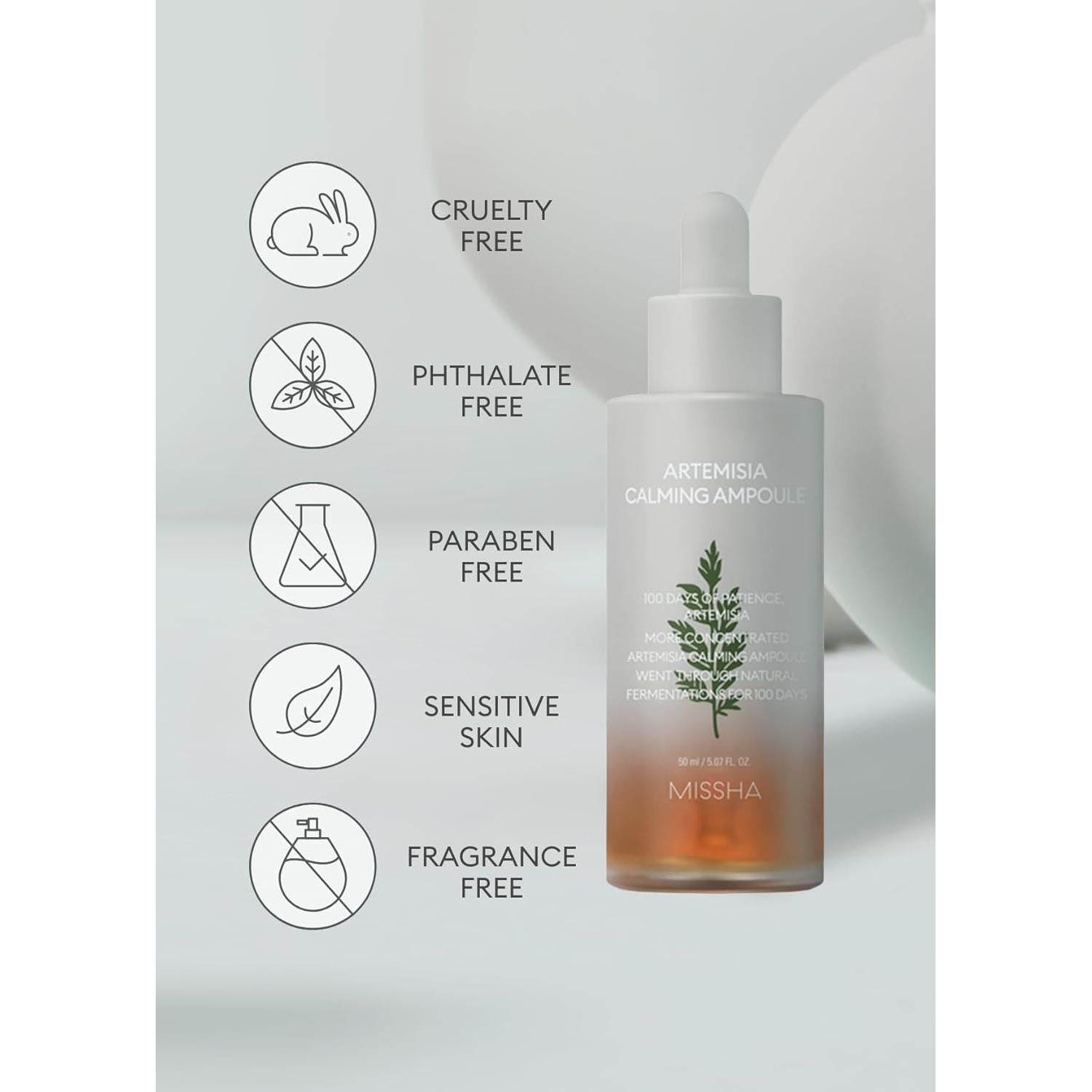 Suero Facial Calmante MISSHA Artemisia 50ml - Piel Sensible