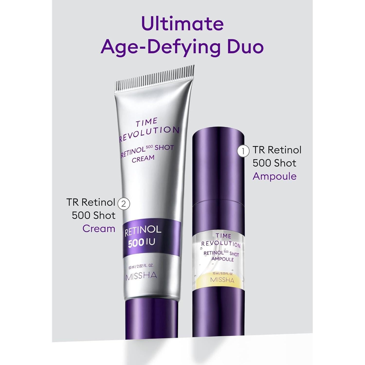Suero Facial MISSHA Time Revolution Retinol 9.8 ml - Hidratación y Elasticidad
