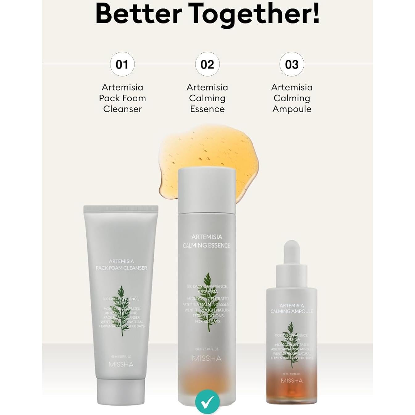 Tónico Facial Calmante MISSHA 150ml - Extracto de Artemisia