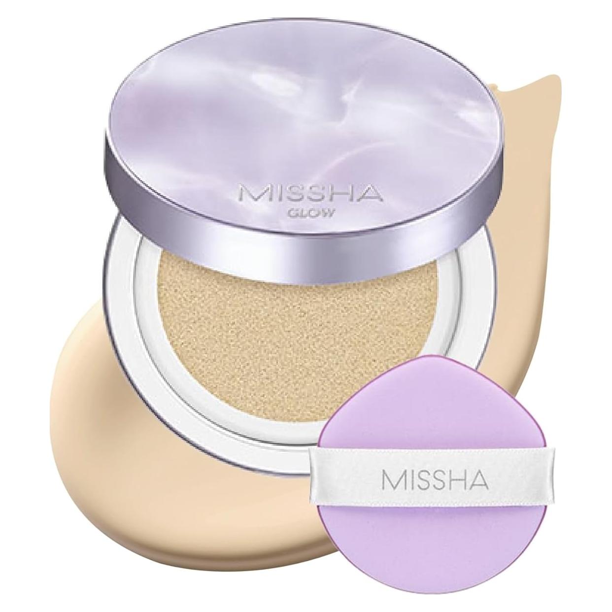 Base Cushion Missha No.17 Marfil Beige 14.17g Hidratante 24h