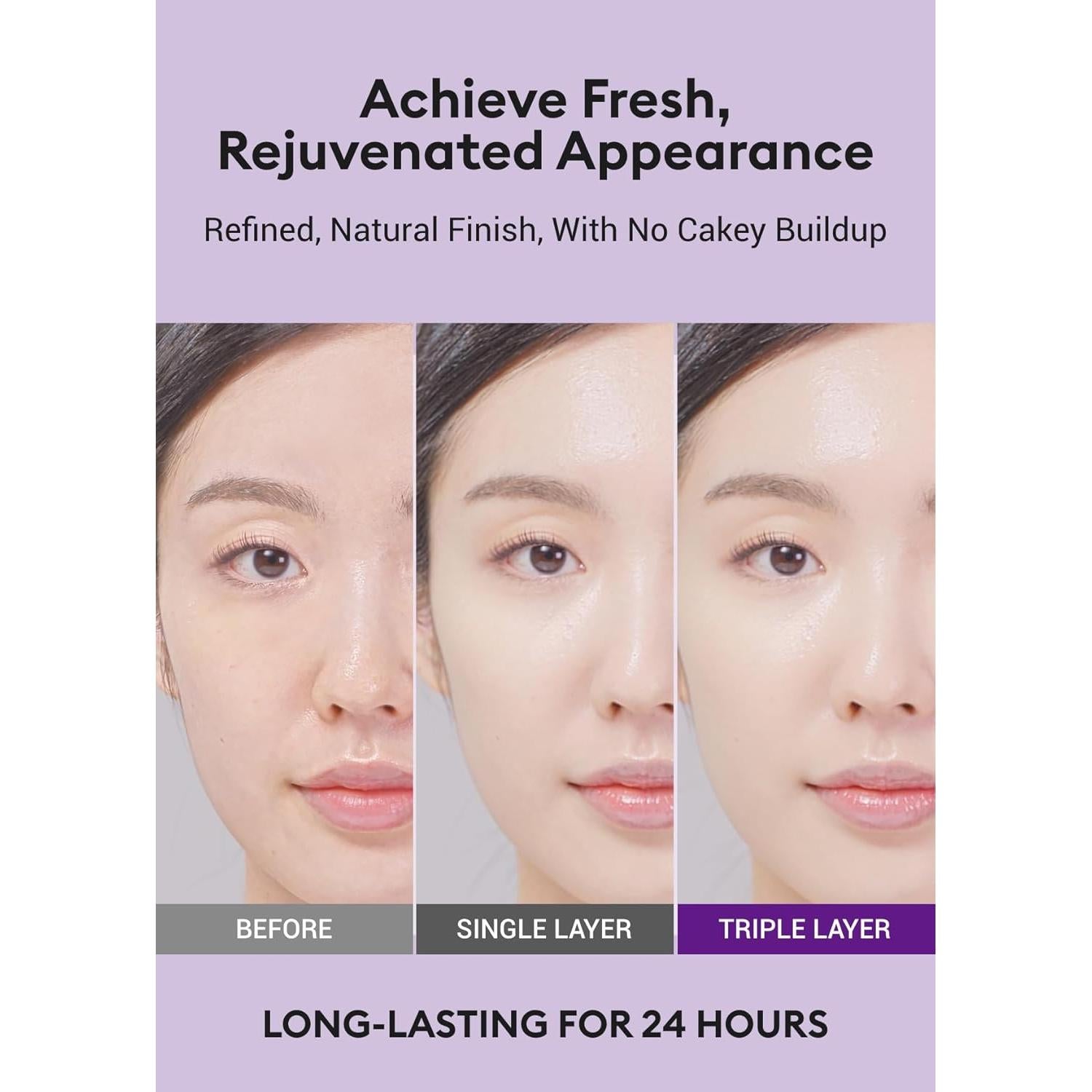 Base Cushion Missha No.17 Marfil Beige 14.17g Hidratante 24h