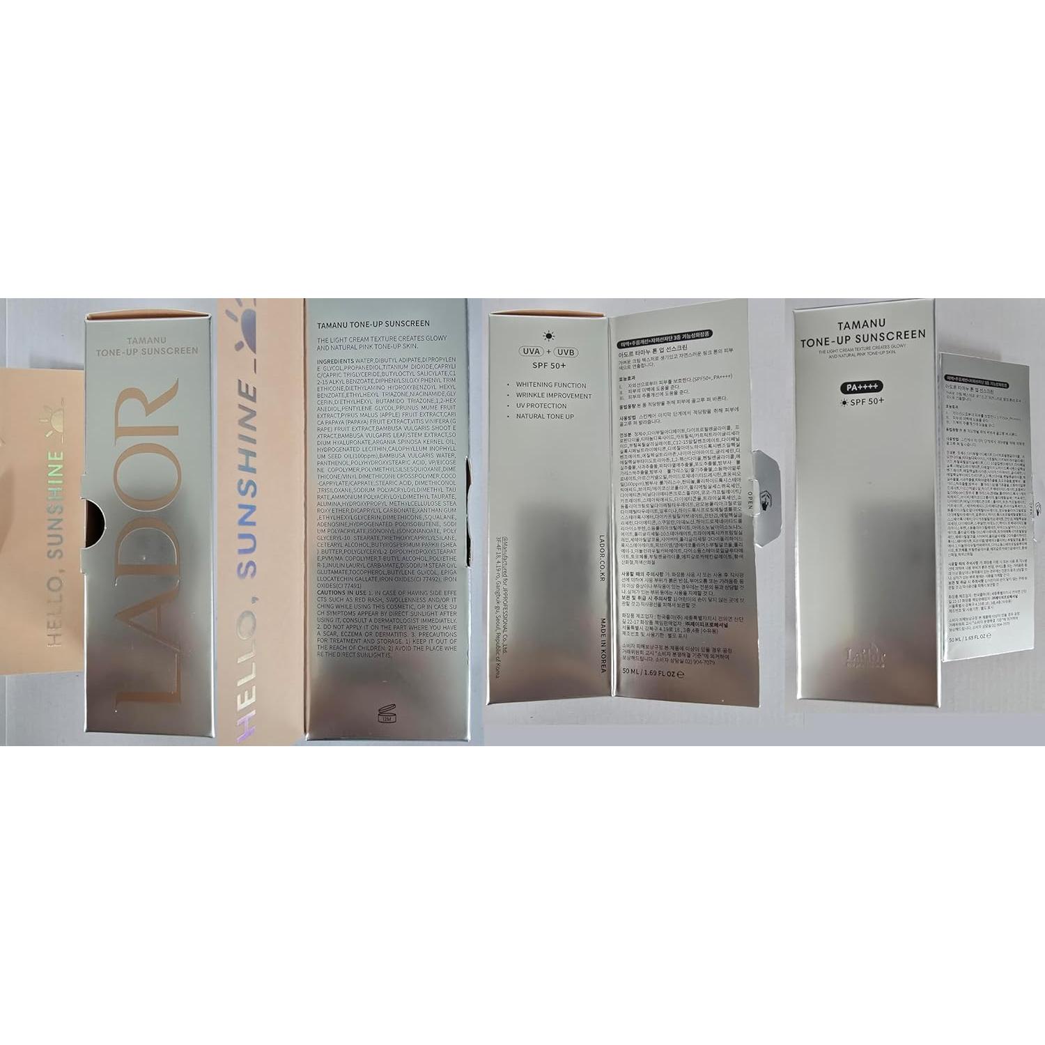 Protector Solar La'dor Tamanu SPF 50+ Hidratante Tinteado