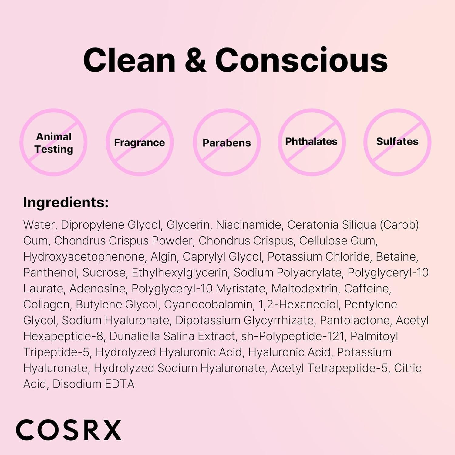 Máscara Facial Hidrogel COSRX Colágeno Peptídico 3 Unidades