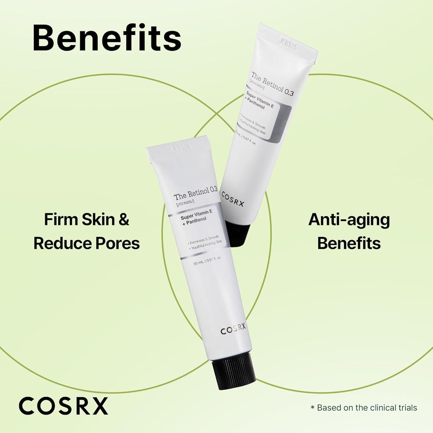 COSRX Crema de Retinol 0.3% 19g - Anti-envejecimiento Ojos y Cuello