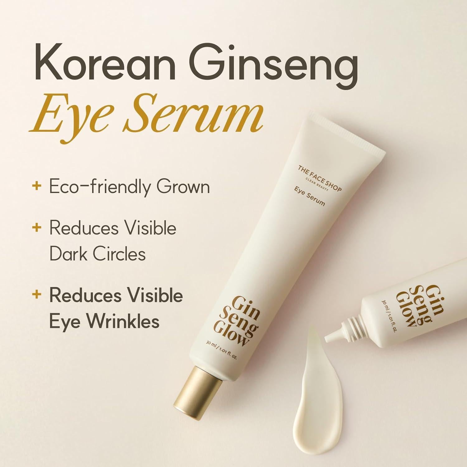 Suero para Ojos Ginseng Glow The Face Shop 30ml Antienvejecimiento