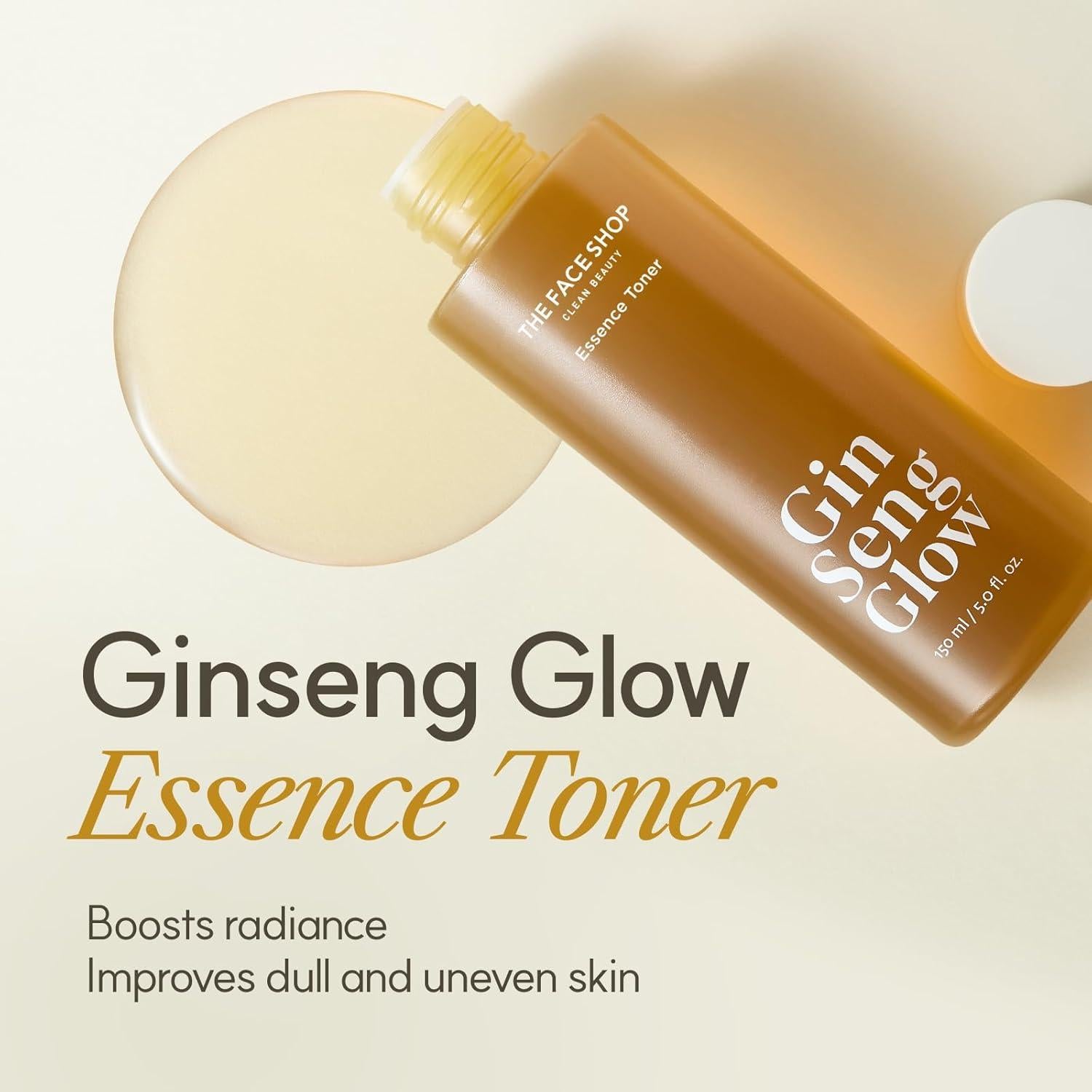 Tónico Esencial Ginseng Glow The Face Shop 150ml Antienvejecimiento