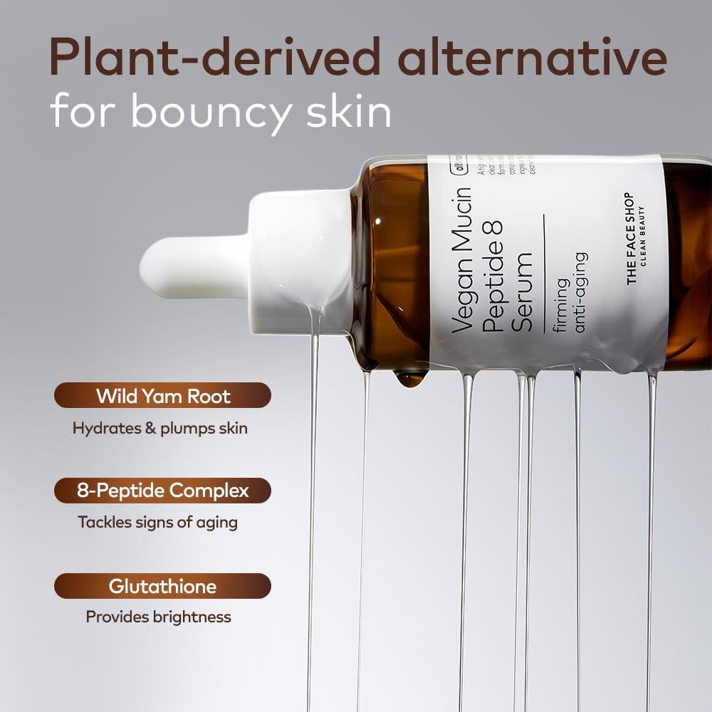 Suero Antienvejecimiento The Face Shop 30ml - 8 Péptidos Vegano